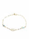 Polytimo Kids Bracelet Chain from Gold 14K with Evil Eye