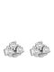 Stud White Gold Earrings 14K White Zircon Sk11200363