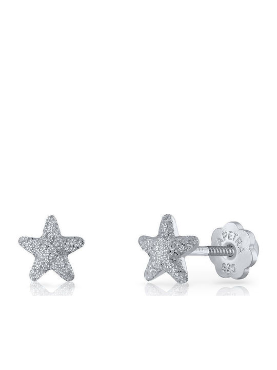 Lapetra Детски Обеци Studs Звезди от Сребро
