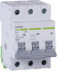 Микроавтомат 6kA Характеристика C 6A 3 Полюса