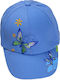 Kinderhut Jockey Stoff Hellblau