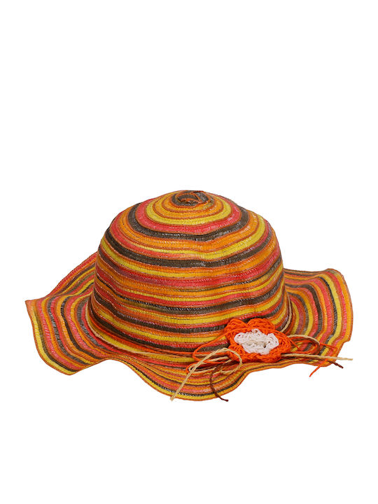 Kids' Hat Girls Orange 54cm