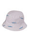 Kids' Hat Bucket Fabric Sharks White