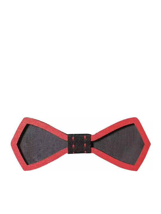 Kids' Wooden Bow Tie Boys Sharp Red