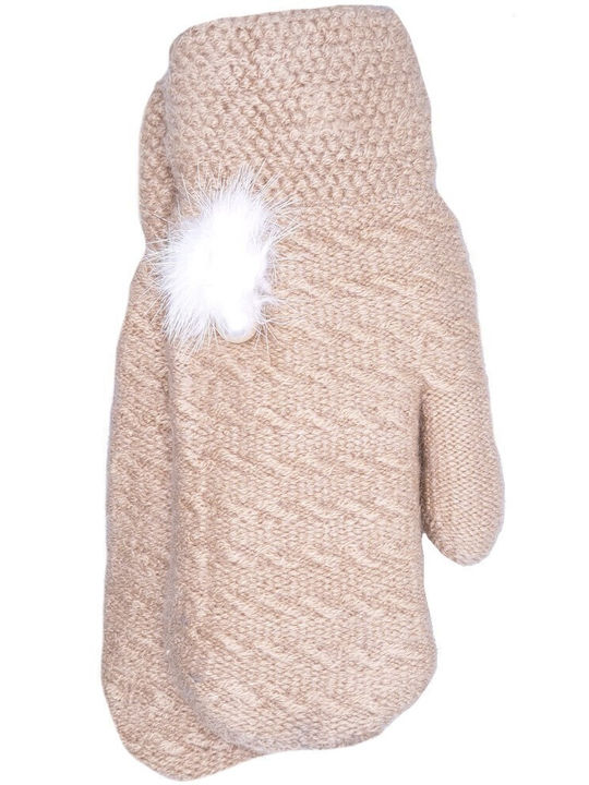 Kids Gloves MIttens Beige