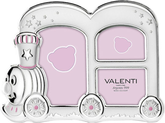 Kinder Bilderrahmen Zug Mädchen Silberfilm 925 Rahmenmaße 25 cm x 19 cm Valenti Vl-71520-3lra