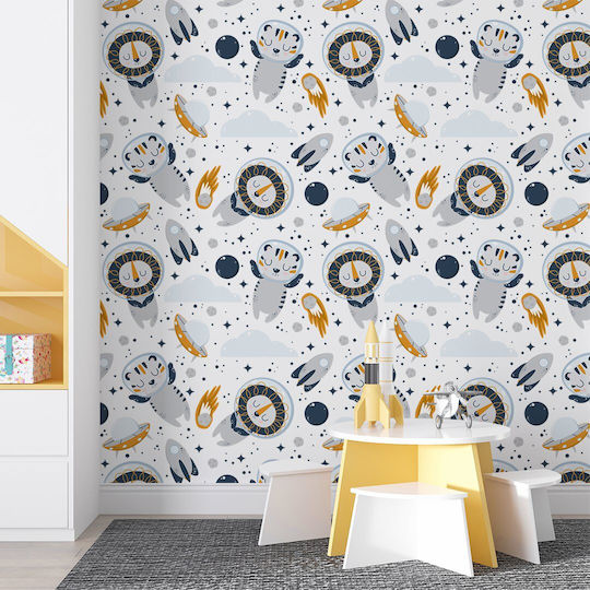 Wallpapere pentru copii Anaglyfi Tapeserie Spațiale Prieteni