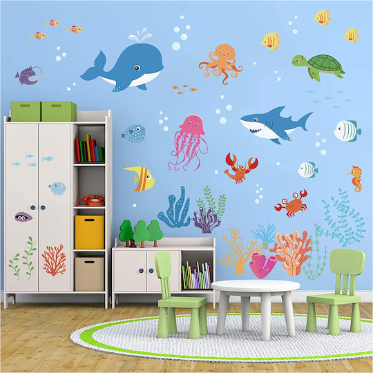 Decalmile Kinder Wandsticker Kinderszimmer Unter Wasser Dm0193 Decalmile Kinder Wandsticker Kinderszimmer Unter Wasser Dm0193
