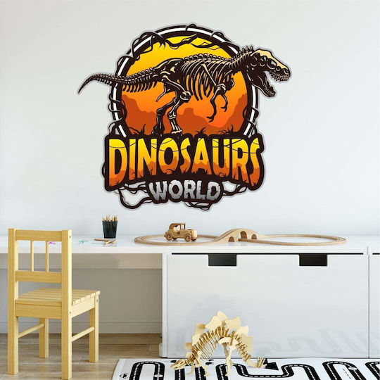 Wandsticker Dinosaurier Welt 130x110cm