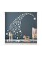 Стикери за детска стая White Magic Stars 33 Аспекти 120x220см