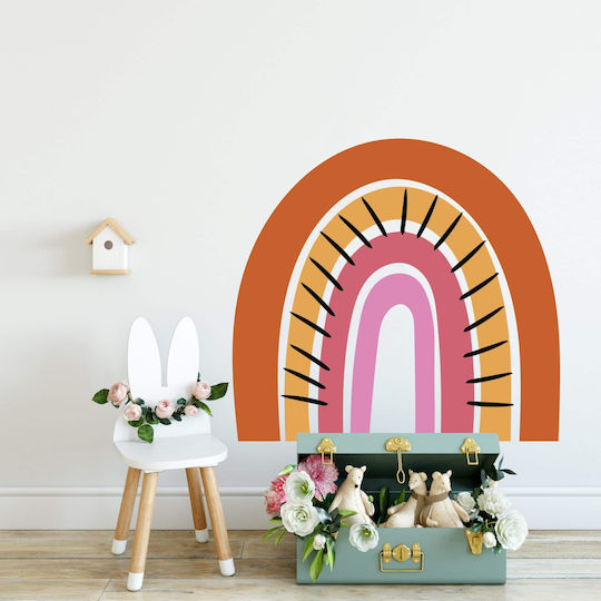 Wandsticker Cactus Regenbogen 130x120cm