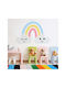 Kinder Wandsticker Regenbogen Wolken 70x45cm
