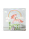 Стикер за стена Unicorn Rainbow 70x53см