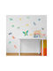 Caravelshop Kinder Wandsticker Fenster 130x64cm 31Stück
