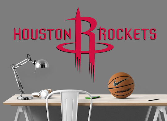 Wandsticker Nba Houston Rockets Sp64 30cm