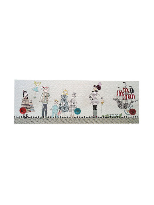 Kinder Wandhaken Mehrfachhaken mit Haken Hölzernes 50x17.5cm 1Stück