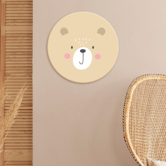 Кръгло Детско Табло Pvc Lovely Bear 30x30cm
