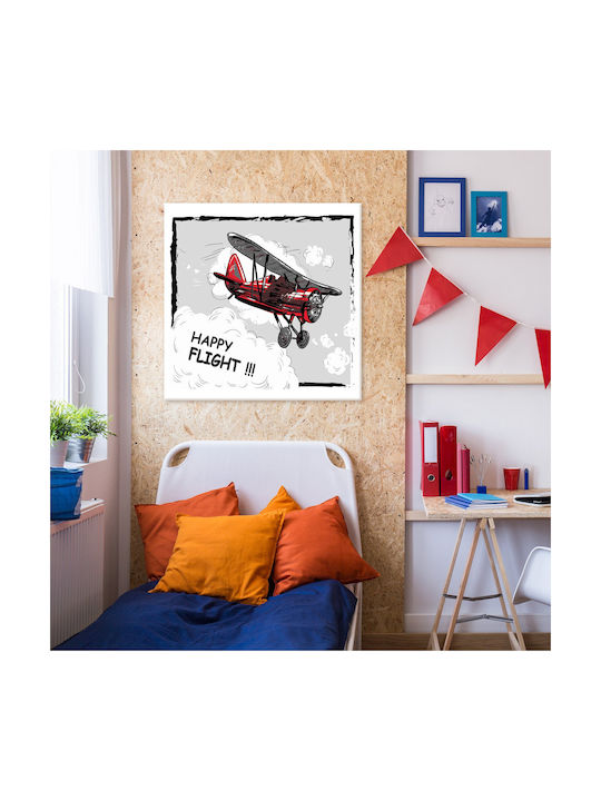 Πίνακας Καμβά Happy Flight 30x30cm