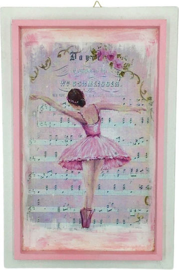 Handmade Wooden Framed Ballet Music Kids Wall Art