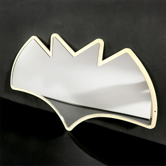 Kinder-Spiegel Fledermaus Plexiglas Spiegel Silber Geschenkverpackung