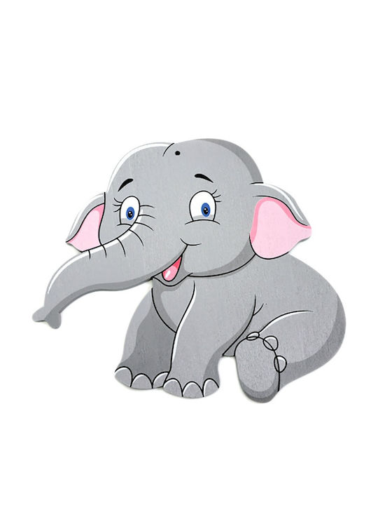 LiebeQueen Kinder Dekorative Figur Tiere Gray aus Holz