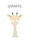 Αφίσες Poster Giraffe Χαρτί 15x20cm