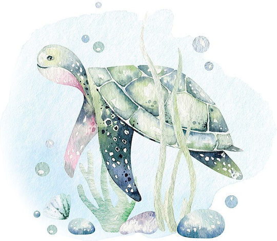 Poster Kinderposter Meeres Schildkröte Papier 50x50cm