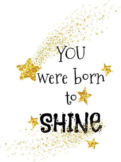 Born To Shine Poster Kids Poster Paper 80x80cm