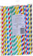 Dicke Bunte Gestreifte Papiertropfen 200x8mm 100 Stück