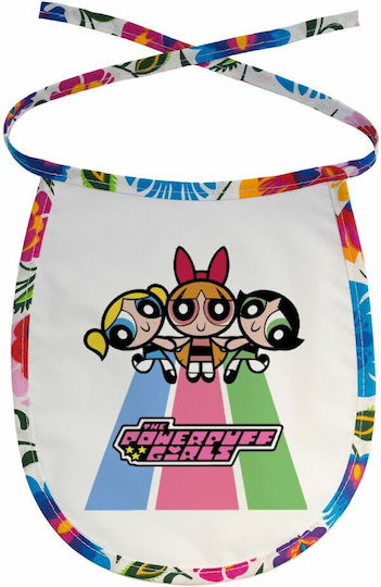 Powerpuff Girls Σαλιάρα Μωρού Αλέκιαστη Κορδόνι Χρωματιστή