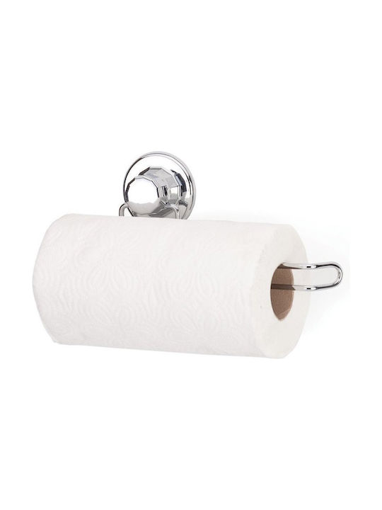 Tekno-tel Paper Towel Holder Kitchen Roll 26x13x8cm Thickness Ø7mm Load Capacity 12kg Chrome-Plated Steel Suction Cup Extra Strong
