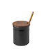 Boutique Honey Honey Jar Set with Lid and Wooden Stopper 10cm 0.5l Stoneware Costa Nova