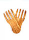 Wooden Art Serving Hand Set Olive Wood 20cm 0455