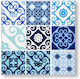 Βάση Ζεστά Σκεύη Κεραμική 16 X 16 Εκατ Maiolica Blue