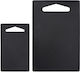 Set of 2 Plastic Chopping Boards 14x24 and 24x35 cm Day 10844 Black