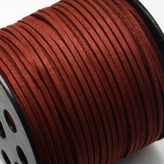 Șireturi Suede Burgundy 2.7x1.4mm 10 metri