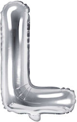 Folienballon Buchstabe L Silber 35 cm