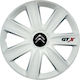Set Capace De Roți Auto Compatibile Citroen 4 Bucăți 15 Alb