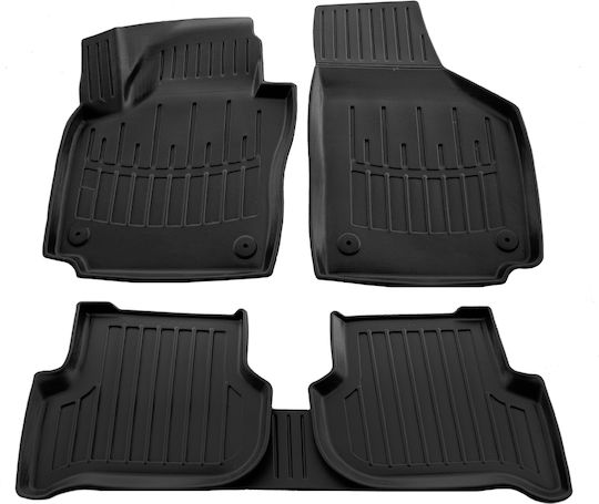 Race Axion Set of Front and Rear Mats 5pcs Tray Type for Skoda Yeti Volkswagen Golf Plus 2005-2014 Black