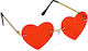Heart-shaped Glasses Red
