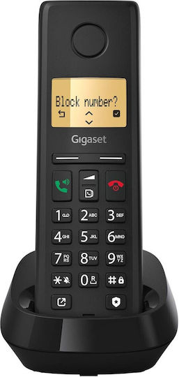 Gigaset Pure 200 Telefon fără fir cu Meniu în Limba Greacă Negru