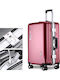 Kourk Medium Hard Red Suitcase With 4 Wheels Height 65cm