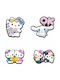 Crocs Jibbitz Charms Hello Kitty Ροζ 4τμχ