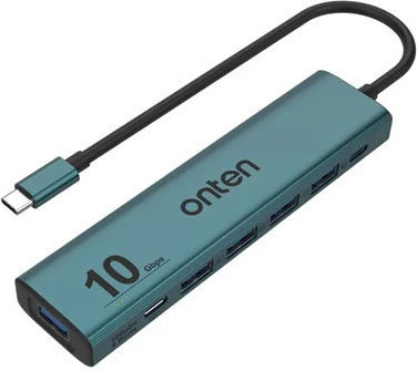 Onten Hub USB 3.2 cu 6 Porturi și Conectare USB-C Verde