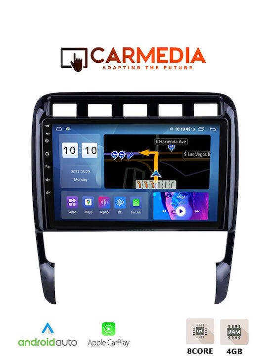 Carmedia Car Audio System for Porsche Cayenne 2002-2011 (Bluetooth/USB/WiFi/GPS/Apple-Carplay/Android-Auto) with Touch Screen 9"