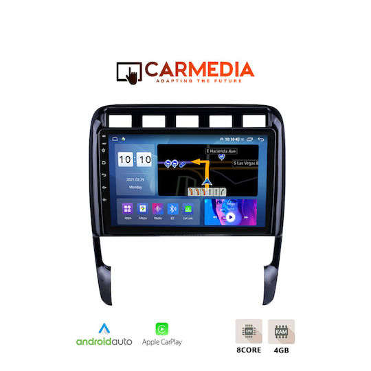 Carmedia Car Audio System for Porsche Cayenne 2002-2011 (Bluetooth/USB/WiFi/GPS/Apple-Carplay/Android-Auto) with Touch Screen 9"