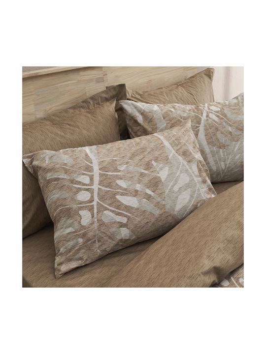 Charalambidis Textiles Σετ Μαξιλαροθήκες Μπεζ 52x72εκ.