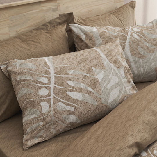 Charalambidis Textiles Σετ Μαξιλαροθήκες Μπεζ 52x72εκ.