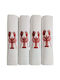 Nakas Concept Napkin Linen Set 4pcs Red 50x50cm