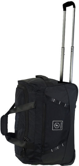 Forecast Sack Voyage Back 43lt Black with Wheels Fabric L50xW28xH31cm